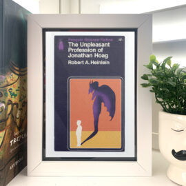 The Unpleasant Profession of Jonathan Hoag by Robert A. Heinlein Classic Penguin Sci-Fi Postcard Framed Display Retro Book Cover Art