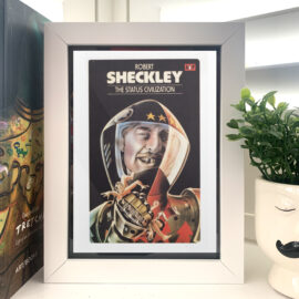 The Status Civilization by Robert Sheckley Classic Penguin Sci-Fi Postcard Framed Display Retro Book Cover Art
