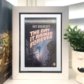 The Day it Rained Forever by Ray Bradbury Classic Penguin Sci-Fi Postcard Framed Display Retro Book Cover Art