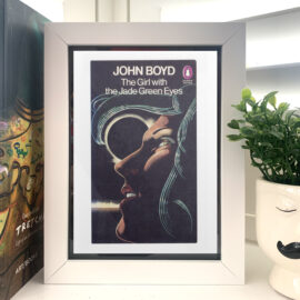 The Girl with the Jade Green Eyes by John Boyd Classic Penguin Sci-Fi Postcard Framed Display Retro Book Cover Art