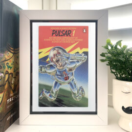 Pulsar 1 by edited George Hay  Classic Penguin Sci-Fi Postcard Framed Display Retro Book Cover Art