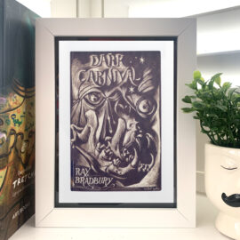 Dark Carnival by Ray Bradbury Classic Penguin Sci-Fi Postcard Framed Display Retro Book Cover Art