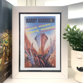 Make Room! Make Room! by Harry Harrison  Classic Penguin Sci-Fi Postcard Framed Display Retro Book Cover Art