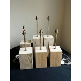 Wooden Block Lamp
